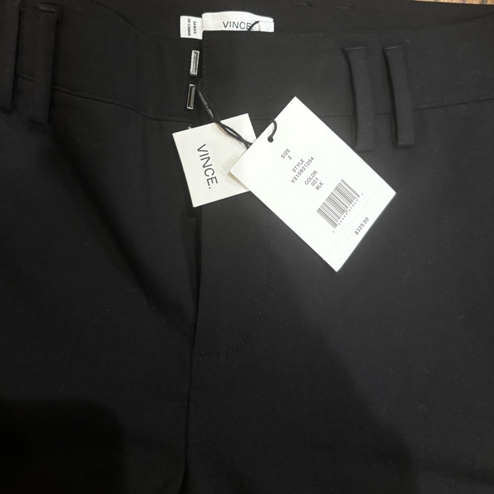 Vince Wool Stretch Jogger Ribbed Cuff Trousers NWT size 2 - Picture 2 of 6
